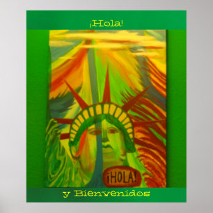 Pôster Póster - La Estatua de la Libertad - ¡ Hola!