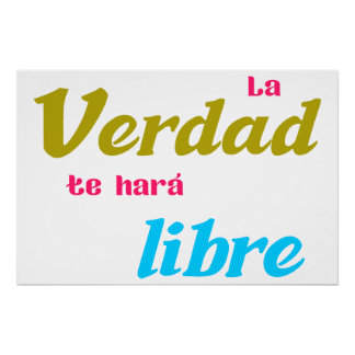 Pôster Póster La verdad te hará libre