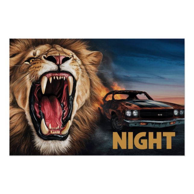 Pôster Poster Lion 03 (Frente)