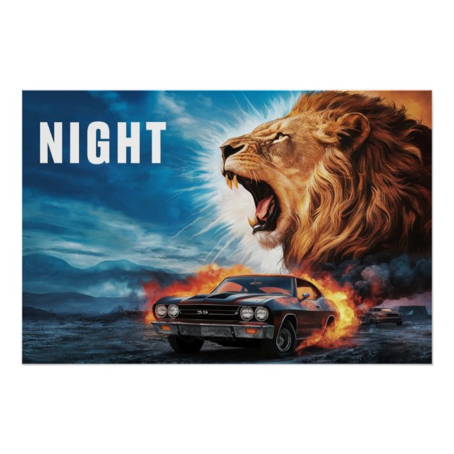 Pôster Poster Lion 05 (Frente)