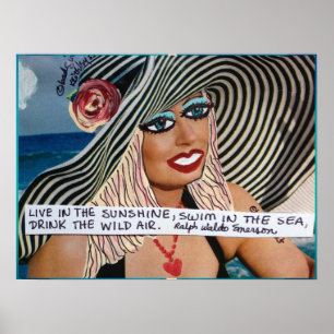 POSTER POSTER-LIVE IN THE SUNSHINE, SWIM IN THE SEA,