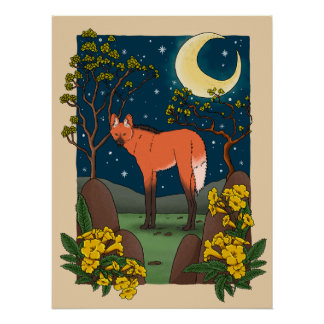 Pôster Poster Lobo Guará