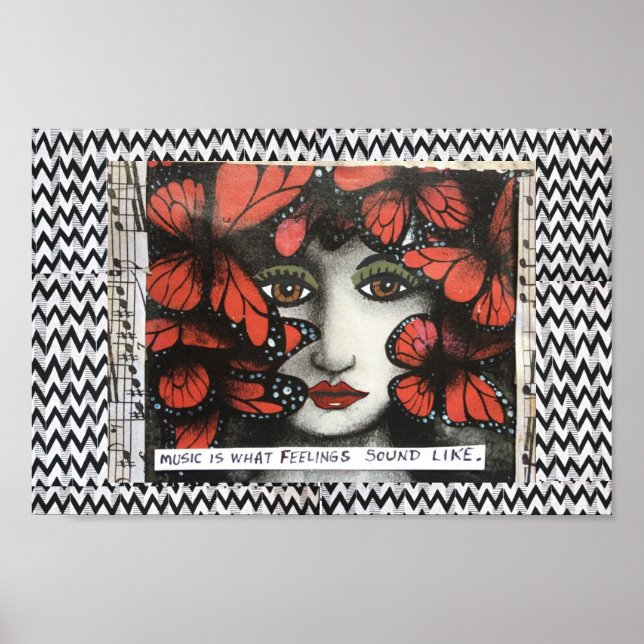 POSTER POSTER-MUSIC IS WHAT FEELINGS SOUND LIKE. (Frente)