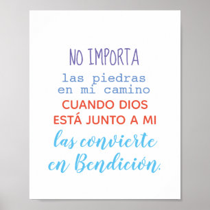 Poster Póster - Nada de "piedras en mi camo..."