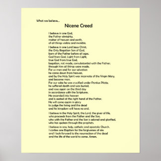 Poster Poster-Nicene Creed~ Personalizável!