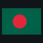 Pôster Poster Patriótica com Bandeira de Bangladesh<br><div class="desc">Mostre o seu orgulho nacional em estilo ousado e vibrante com este Poster Patriótico com a bandeira de Bangladesh! Esta poster de pegar os olhos mostra o design impressionante da bandeira de Bangladesh, com seu poderoso círculo vermelho centrado em um fundo verde profundo — simbolizando o sol da ascensão e...</div>