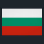 Pôster Poster Patriótico com Bandeira da Bulgária<br><div class="desc">Adicione um toque de orgulho búlgaro ao seu espaço com a nossa poster exclusiva com a bandeira da Bulgária! Feito com muita atenção aos detalhes, esta poster é mais do que um mero item decorativo; é uma celebração do patrimônio e da identidade cultural da Bulgária. O design impressionante mostra de...</div>