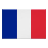 Poster Patriótico com Bandeira da França