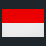 Pôster Poster Patriótico com Bandeira da Indonésia<br><div class="desc">Celebre o seu amor pela Indonésia com esta Poster Patriótica impressionante, com a bandeira da Indonésia! Este poster, que chama a atenção, mostra lindamente as cores vermelho e branco da bandeira indonésia, fazer a forma perfeita de expressar o seu orgulho nacional. A simples mas poderosa design permite que a bandeira...</div>