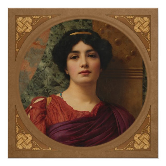 Pôster Poster Perfeito de Contemplação Godward CC0635 (Frente)