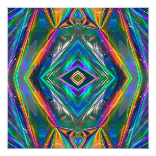Pôster Poster Perfeito de Cromo Iridescente (Frente)