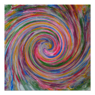 Pôster Poster Perfeito de espiral brilhante