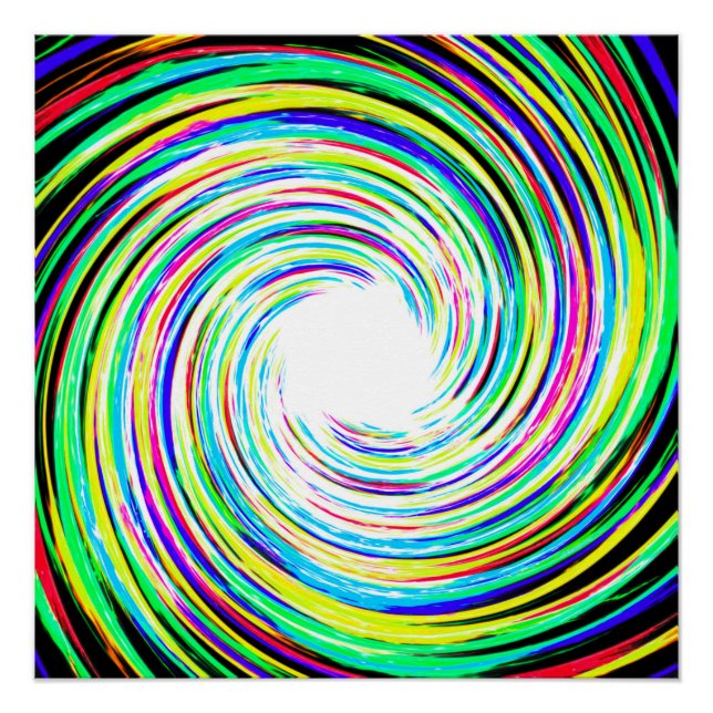 Pôster Poster Perfeito de espiral de desvio de cor (Frente)