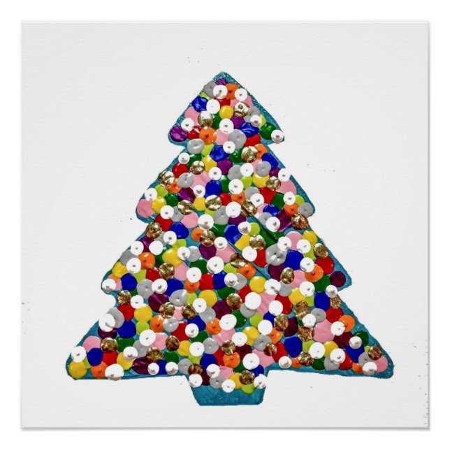 Pôster Poster perfeito de Natal azul (Frente)