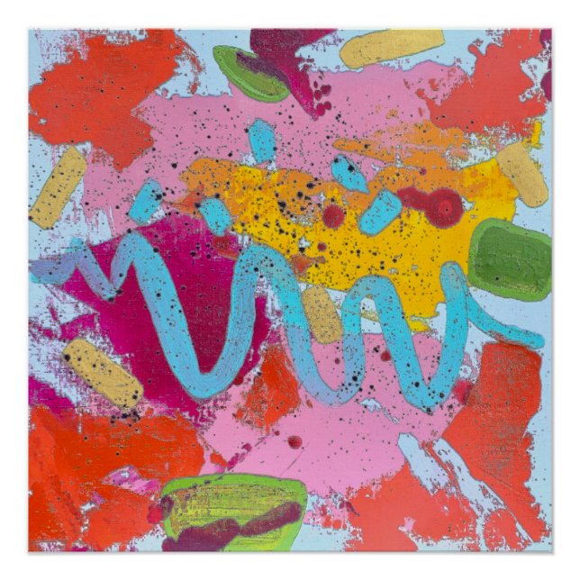 Pôster Poster Perfeito do Rio Azul (Frente)