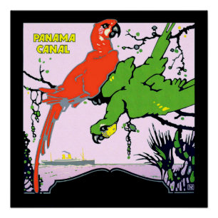 Pôster Poster perfeito do viagem do canal do Panamá do