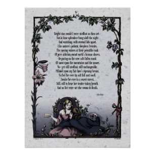 Pôster Poster perfeito lustroso da poesia do Victorian -