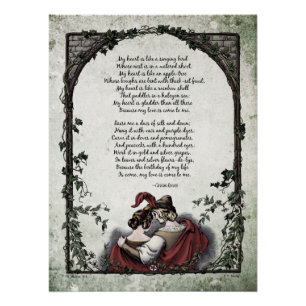 Pôster Poster perfeito lustroso da poesia do Victorian -