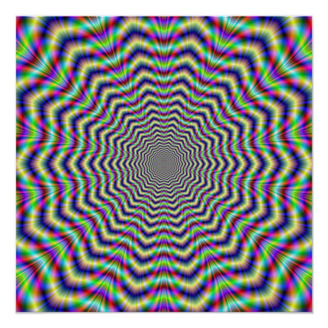 Pôster Poster Perfeito Psychedelic Web Star (Frente)