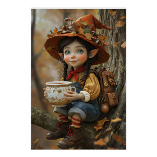 Pôster Poster Pixie Orange Hat Left Face