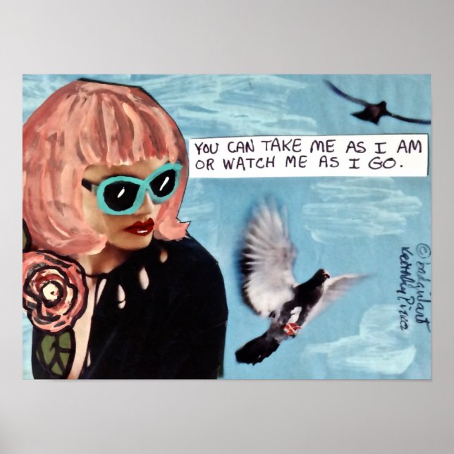 PÔSTER POSTER, PODE ME LEVAR COMO EU ESTOU OU ME ASSISTIR (Frente)