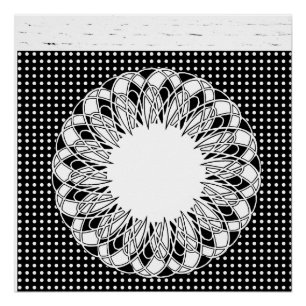 Pôster Poster preto e branco