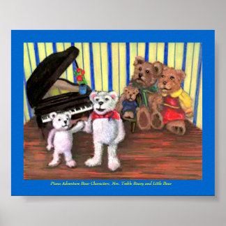 Poster Poster, Primeira Lição de Piano do Urso Pequeno