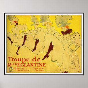 Pôster Poster/Print: Lautrec - Troupe de Mlle Eglantine