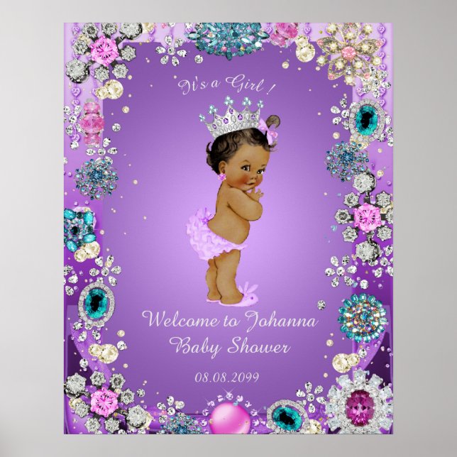 Poster Poster, Púrpura de sereia, joias, 16x20 (Frente)