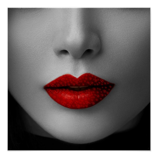 Pôster Poster Red Lips (Frente)