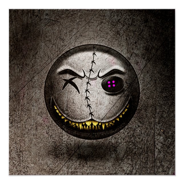 Pôster Poster Scarmoji Vintage (Frente)