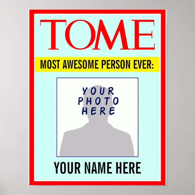 Poster Poster: Seu nome e foto no Cobrir da Revista! (Frente)