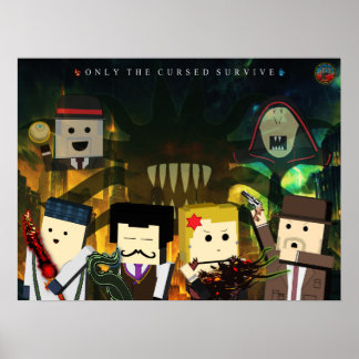 Pôster Póster Shadows of Evil 8-Bits (Grande)