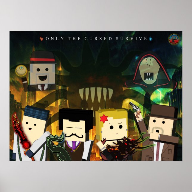 Pôster Póster Shadows of Evil 8-Bits (Grande) (Frente)