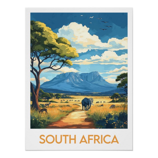 Pôster Poster South Africa (Frente)