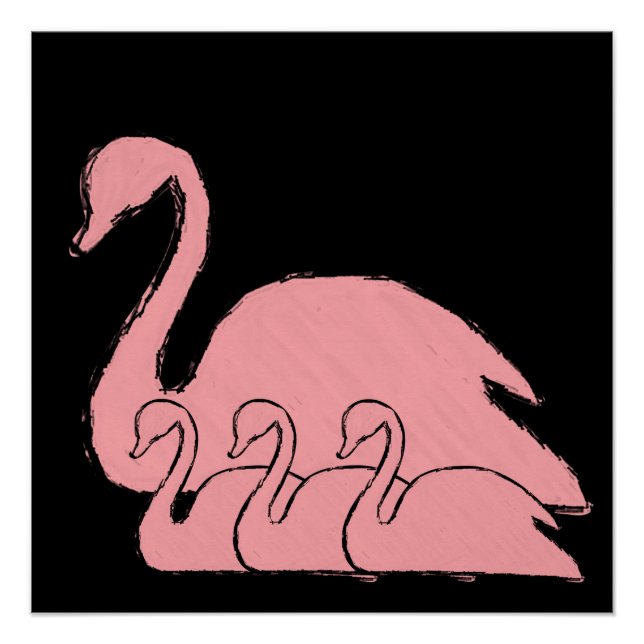 Pôster Poster Swan (Frente)