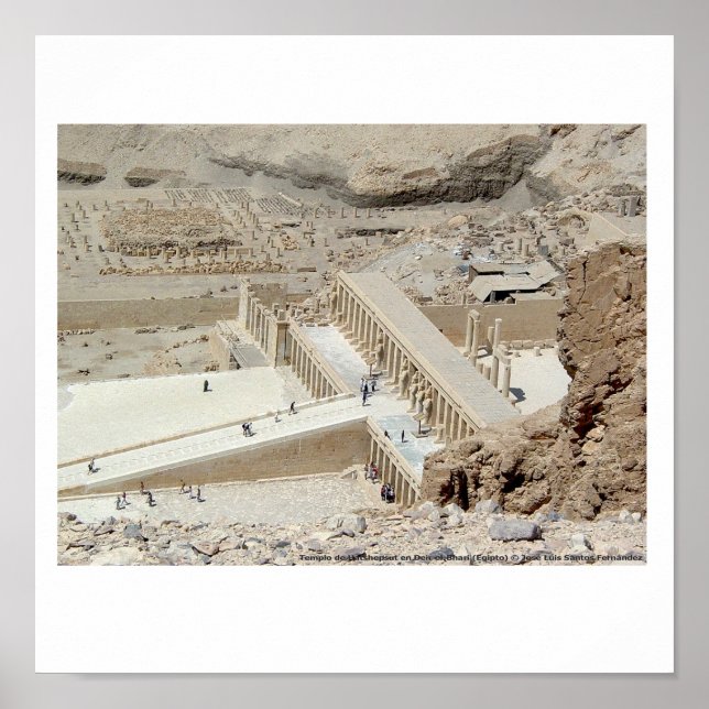 Poster Póster Templo Hatshepsut Egipto (Frente)