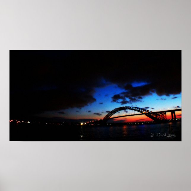 Poster Poster~The Bayonne Bridge, em Bayonne, NJ (Frente)