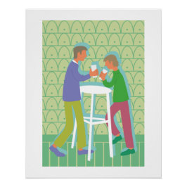 Pôster poster two men talking