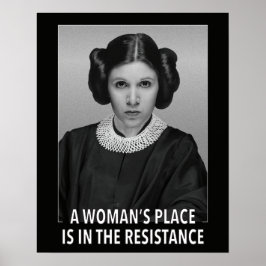 Poster (poster) Um lugar de mulher está na Resistência