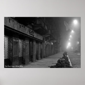 Poster Poster: Via Paolo Sarpi, Milão, Itália