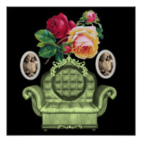 Poster Victoriano Floral