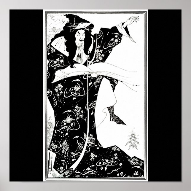 Pôster Poster-Vintage Ilustração-Aubrey Beardsley 7 (Frente)