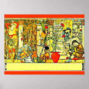 Pôster Poster-Vintage Ilustração-Walter Crane