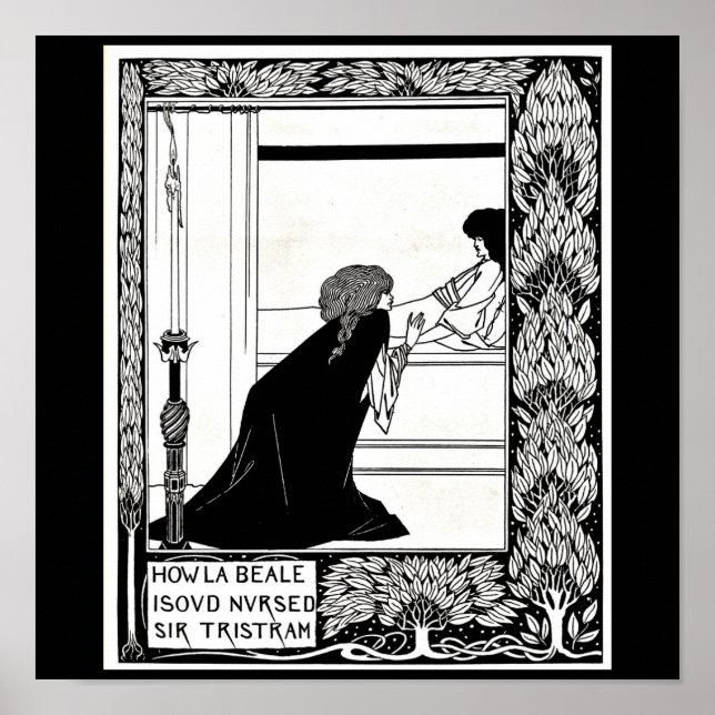 Pôster Poster-Vintage Ilustration-Aubrey Beardsley 21 (Frente)