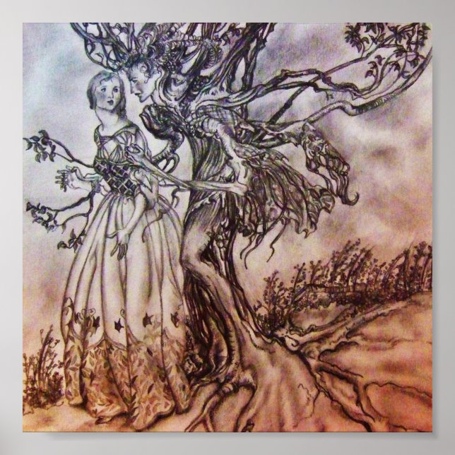 Pôster Poster-Vintage Ilustration-Rackham 11 (Frente)