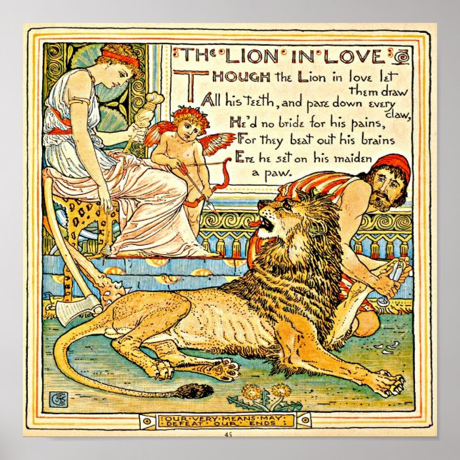 Pôster Poster-Vintage Ilustration-Walter Crane 22 (Frente)
