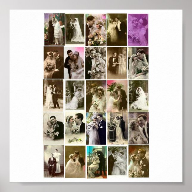 Pôster Poster-Vintage-Wedding Fotografias (Frente)