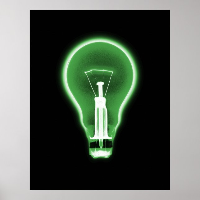 Poster Poster- X-RAY LIGHT BULB BLACK GREEN (Frente)