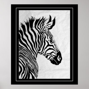 Poster Poster-Zebra 20" x 24"